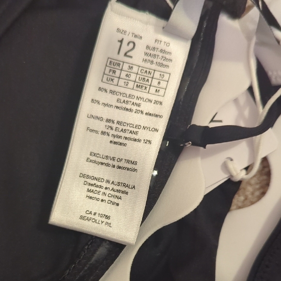 Seafolly Monochrome Wave Bikini - Picture 3 of 7